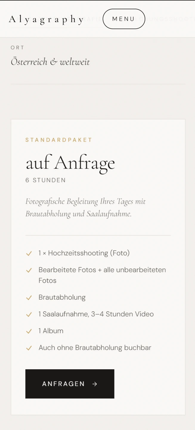 Package overview: standard package